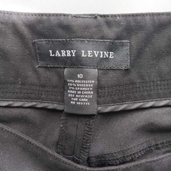 LARRY LEVINE Women's Black Slacks Size 10 - Picture 2 of 7